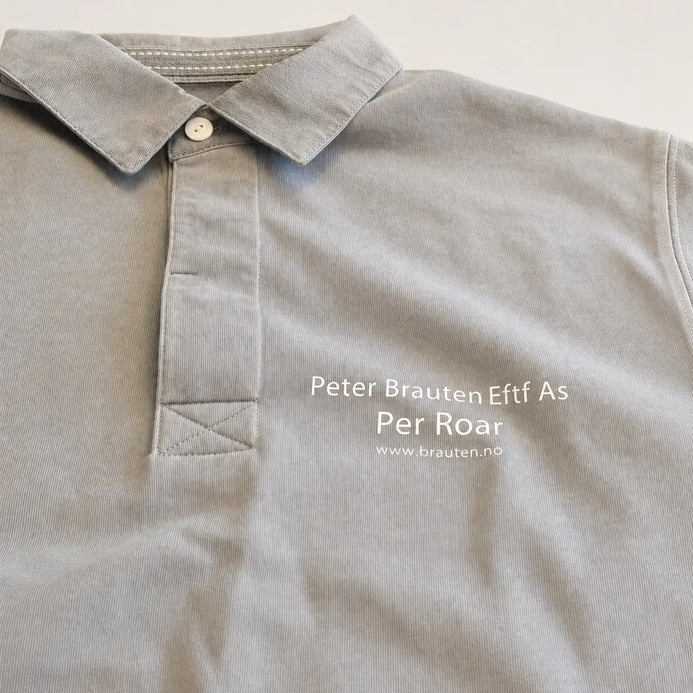 Poloskjorte med navn og logo for Peter Brauten Eftf AS
