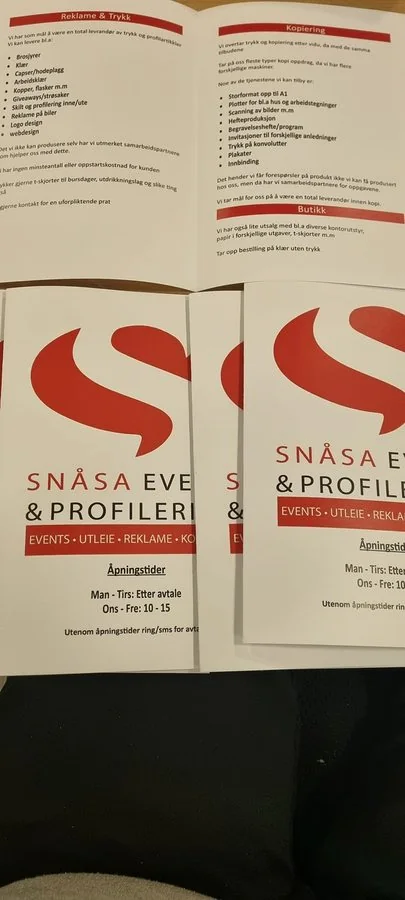 Snåsa Events – brosjyre